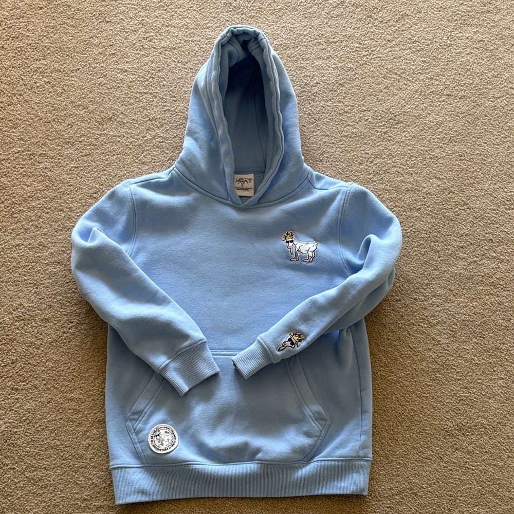 Goat USA unisex youth large blue sweatshirt in very good condition